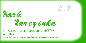 mark marczinka business card